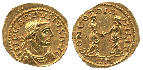 Roman coin similar to the examples you may see in the British Museum