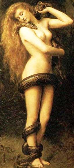 Lilith (1892) by John Collier in the Southport Atkinson Art Gallery