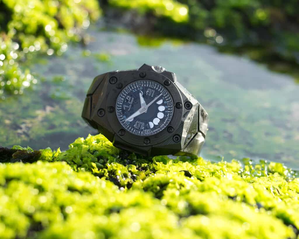 Linde Werdelin Oktopus Moon 3DTP Black Ink Marks 20th Anniversary 